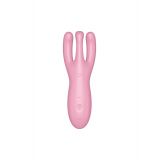 Кліторальний смарт вібратор Satisfyer Threesome 4 Pink з трьома пальчиками