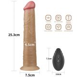 Вібратор - Dual-Layered Silicone Rotator 10" Flesh