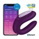 Satisfyer Double Joy Purple - вибратор для пары с управлением через приложение, 9х5.7см, (фиолетовый)