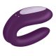 Satisfyer Double Joy Purple - вибратор для пары с управлением через приложение, 9х5.7см, (фиолетовый)