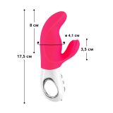 Вібратор-кролик Fun Factory MISS BI pink/white, 2 незалежні мотори, діаметр 4,2 см