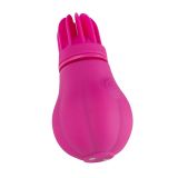 Вібратор Adrien Lastic Caress з насадками для стимуляції ерогенних зон, які обертаються.