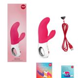 Вібратор-кролик Fun Factory MISS BI pink/white, 2 незалежні мотори, діаметр 4,2 см