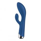 Вибратор-кролик с ротацией Satisfyer Spinning Rabbit 1 Blue, 3 мотора
