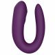 Satisfyer Double Joy Purple - вибратор для пары с управлением через приложение, 9х5.7см, (фиолетовый)