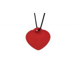 Мини-вибратор «Сердечко» FairyGasm PleasureStone red, 9 режимов, на шнурке