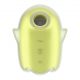Вакуумный клиторальный стимулятор с вибрацией Satisfyer Glowing Ghost Yellow, светится в темноте