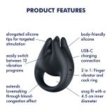 Вибратор на палец и эрекционное кольцо 2в1 Satisfyer Perfect Pair 1