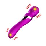 Вібромасажер - Silicone Dual Massager, USB, 7+7 Function, Purple