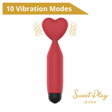 Міні-вібратор - Erospace Sweet Play Mini Heart Vibrator A14