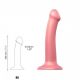 Насадка для страпону Strap-On-Me Mono Density Dildo Rose M (м'ята упаковка!!!)