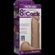Фаллоимитатор Doc Johnson Vac-U-Lock - 8 Inch ULTRASKYN Cock White (мятая упаковка!!!)