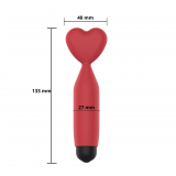 Міні-вібратор - Erospace Sweet Play Mini Heart Vibrator A14