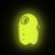 Вакуумный клиторальный стимулятор с вибрацией Satisfyer Glowing Ghost Yellow, светится в темноте