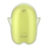 Вакуумный клиторальный стимулятор с вибрацией Satisfyer Glowing Ghost Yellow, светится в темноте
