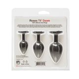 Набор силиконовых анальных пробок BMS Roses Til’ Dawn Silicone Anal Plug Kit (повреждена упаковка!!!)