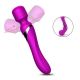 Вібромасажер - Silicone Dual Massager, USB, 7+7 Function, Purple