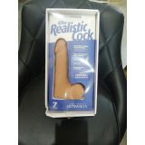 Фаллоимитатор Doc Johnson The Realistic Cock ULTRASKYN 7 Inch with Balls Vanilla (мятая упаковка!!!)