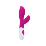 Вибратор с клиторальным стимулятором Toyfa A-Toys Lilu, силикон, розовый, 20 см Вибратор с клиторальным стимулятором Toyfa A-Toys Lilu, силикон, розовый, 20 см