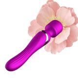 Вібромасажер - Silicone Dual Massager, USB, 7+7 Function, Purple
