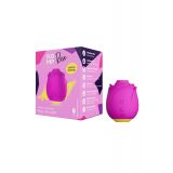 Шикарный вакуумный клиторальный стимулятор Romp Rose Pink, в виде розы