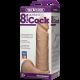 Фаллоимитатор Doc Johnson Vac-U-Lock - 8 Inch ULTRASKYN Cock White (мятая упаковка!!!)