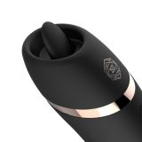 Мінівібратор з язичком Rosy Gold - Vibrating & Licking Dual Stimulator