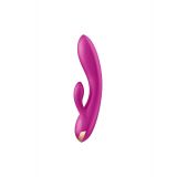 Смарт вібратор кролик із подвійним відростком Satisfyer Double Flex Violet