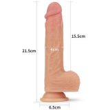 Вібратор - Dual-Layered Silicone Rotating Cock With Vibration Liam 8.5" Flesh