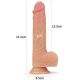 Вібратор - Dual-Layered Silicone Rotating Cock With Vibration Liam 8.5" Flesh