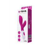 Вибратор с клиторальным стимулятором Toyfa A-Toys Lilu, силикон, розовый, 20 см Вибратор с клиторальным стимулятором Toyfa A-Toys Lilu, силикон, розовый, 20 см
