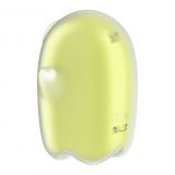 Вакуумный клиторальный стимулятор с вибрацией Satisfyer Glowing Ghost Yellow, светится в темноте