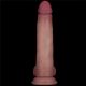 Реалістичний вібратор - Vibrating Sliding Skin ProII Dual Layer Silicone Dong 8.5" Flesh (пошк. уп.)