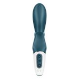 Смартвібратор-кролик Satisfyer Hug Me Bluegrey, 2 мотори, діаметр 4,2см, широка кліторальна частина