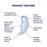 Вакуумный клиторальный стимулятор с вибрацией Satisfyer Seal You Soon, 2 независимых мотора