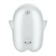 Вакуумный клиторальный стимулятор с вибрацией Satisfyer Glowing Ghost White, светится в темноте
