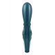 Смартвібратор-кролик Satisfyer Hug Me Bluegrey, 2 мотори, діаметр 4,2см, широка кліторальна частина