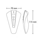 Клиторальный вибратор Shunga - Obi Intimate Massager Light Pink