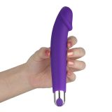 Вибратор - Rechargeable IJOY Silicone Dildo Purple