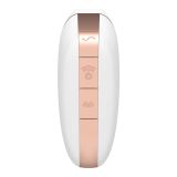 Вакуумный клиторальный стимулятор Satisfyer Love Triangle White с управлением через интернет