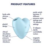 Вакуумний стимулятор - Satisfyer Cutie Heart Blue