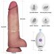 Реалістичний вібратор - Vibrating Sliding Skin ProII Dual Layer Silicone Dong 8.5" Flesh (пошк. уп.)