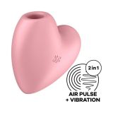 Вакуумний стимулятор - Satisfyer Cutie Heart Light Red