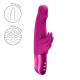 Вібратор-кролик Fun Factory Wicked Angel Magenta, 10 режимів, працює від батарейок