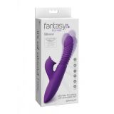 Fantasy For Her Ultimate Thrusting Clit Stimulate - Her - вібратор кролик з підігріванням, обертанням, точками і вібрацією, 12,7х3, 4 см