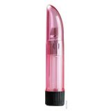 Вибратор пластиковый Crystal Clear, 13Х2,5 см (розовый)