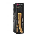 Мощный вибромассажер Dorcel MEGAWAND Gold водонепроницаемый, перезаряжаемый, 160 режимов