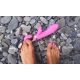 Gvibe Grabbit - Candy Pink вібратор-кролик з трьома моторчиками, 18х3.5 см