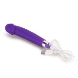 Вибратор - Rechargeable IJOY Silicone Dildo Purple