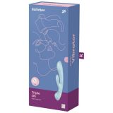 Вібратор-кролик Satisfyer Triple Oh Blue